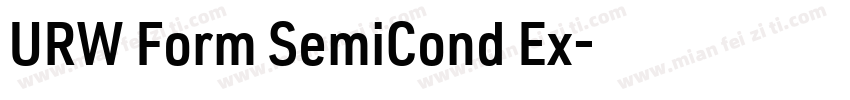 URW Form SemiCond Ex字体转换